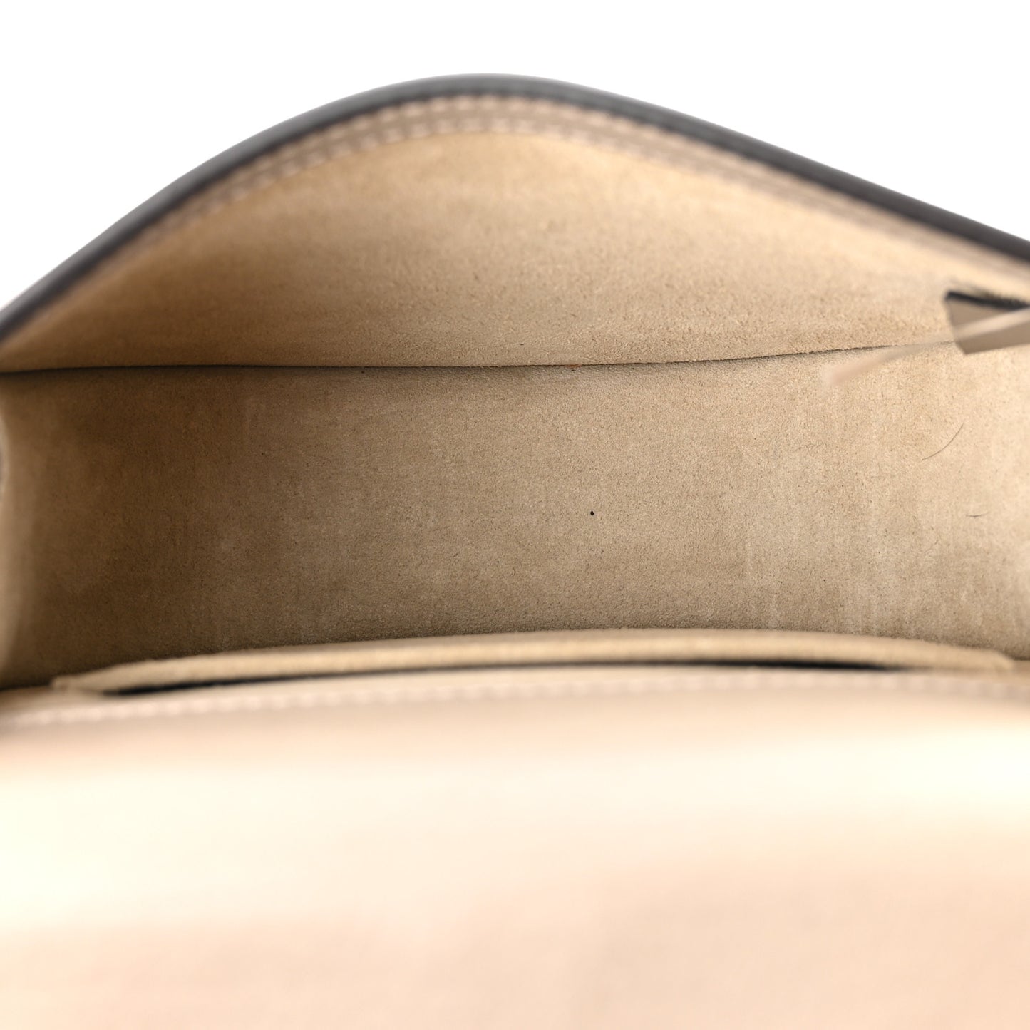 Calfskin Suede Small Nile Bracelet Bag Motty Grey