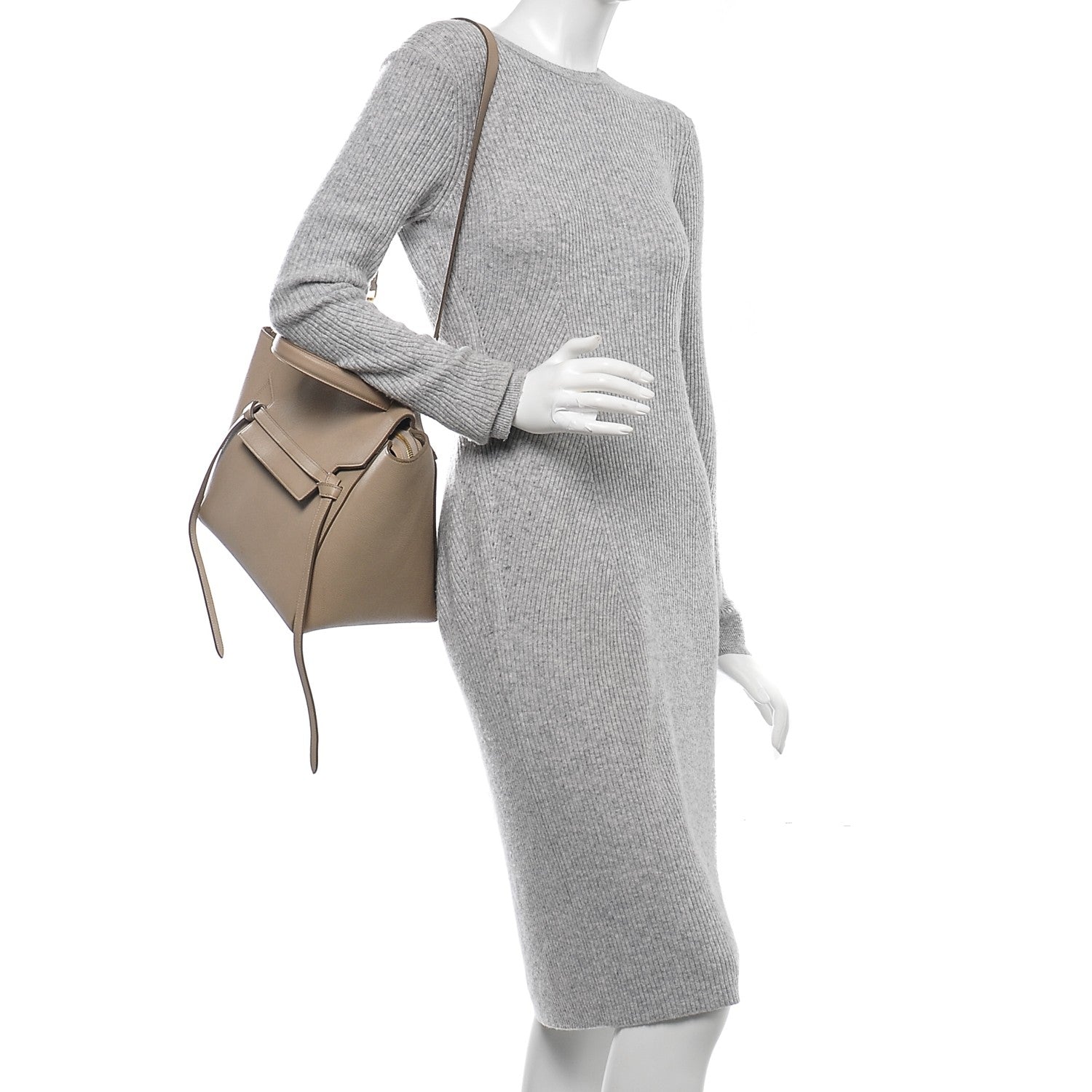 Celine Grained Calfskin Mini Belt Bag Dune 2 of 11