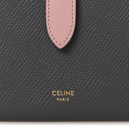 Celine Grained Calfskin Medium Multifunction Strap Wallet Grey Vintage Pink 6 of 9