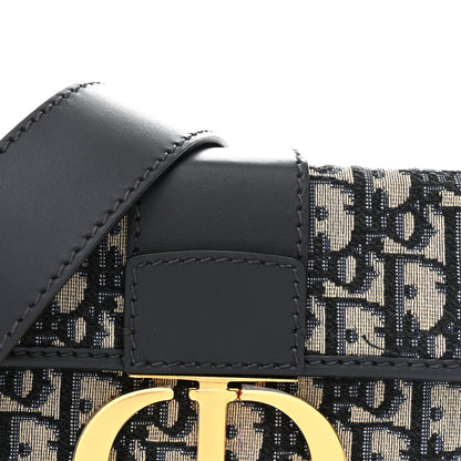 Christian Dior Oblique 30 Montaigne Box Bag Blue 8 of 11