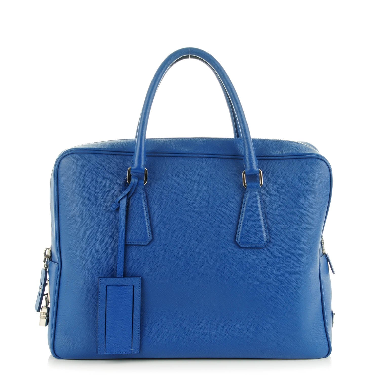 Prada Saffiano Briefcase Cobalto 1 of 10