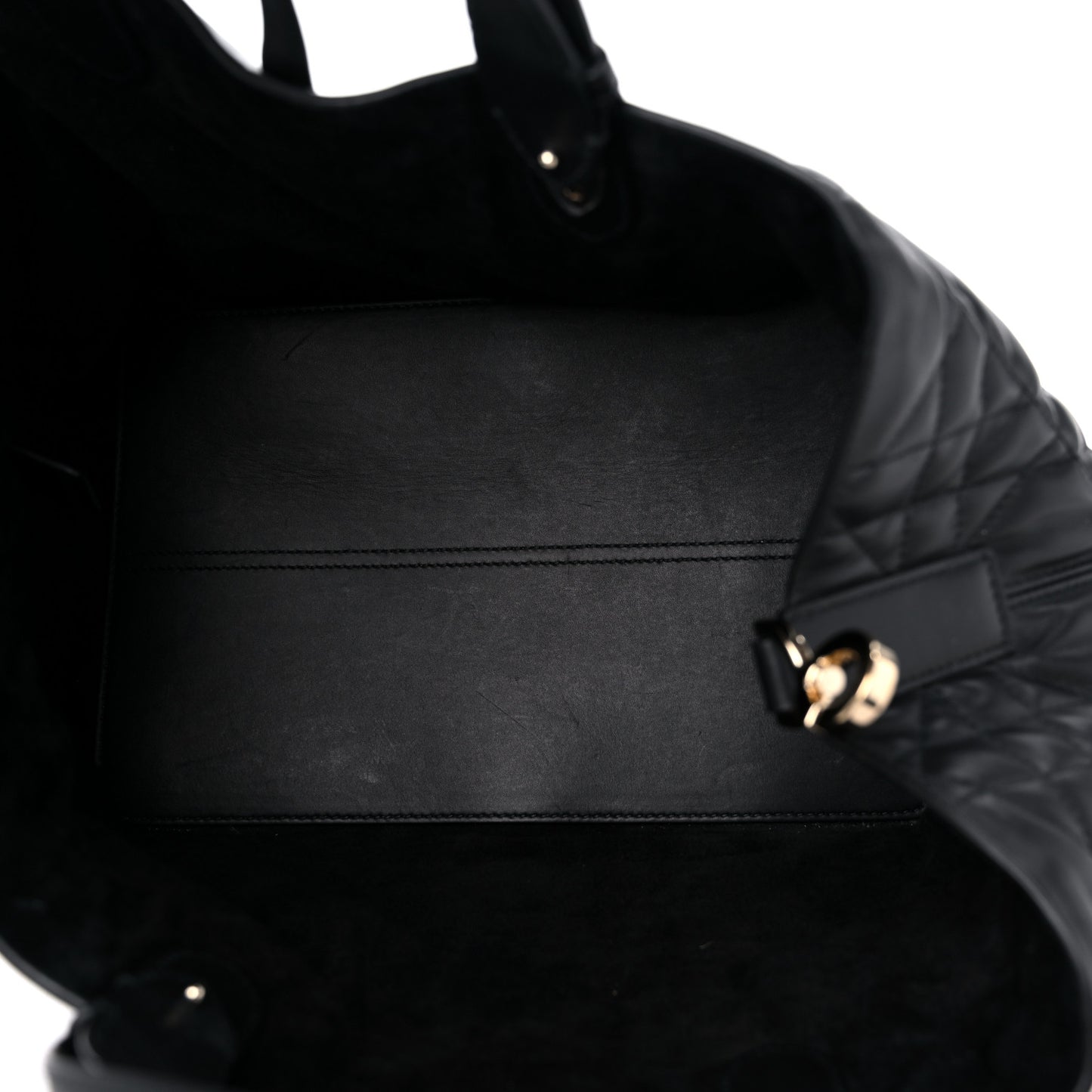 Calfskin Macrocannage Medium Toujours Black