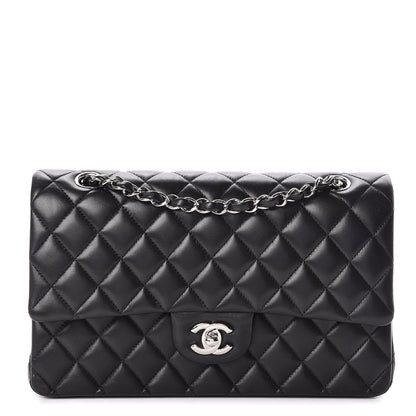 Chanel Lambskin Quilted Medium Double Flap Black 1 of 13