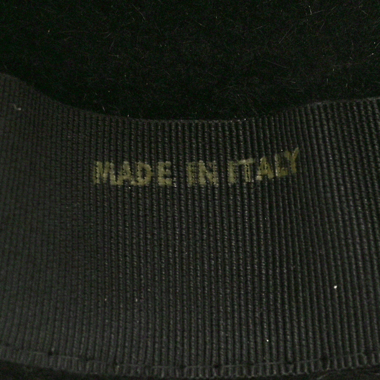 Rabbit Felt Lambskin Hat 58 Black