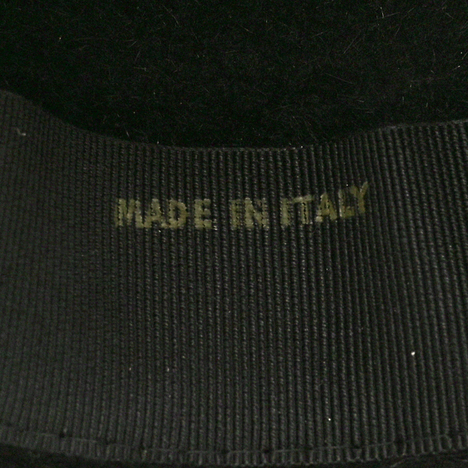 Hermes Rabbit Felt Lambskin Hat 58 Black 10 of 10