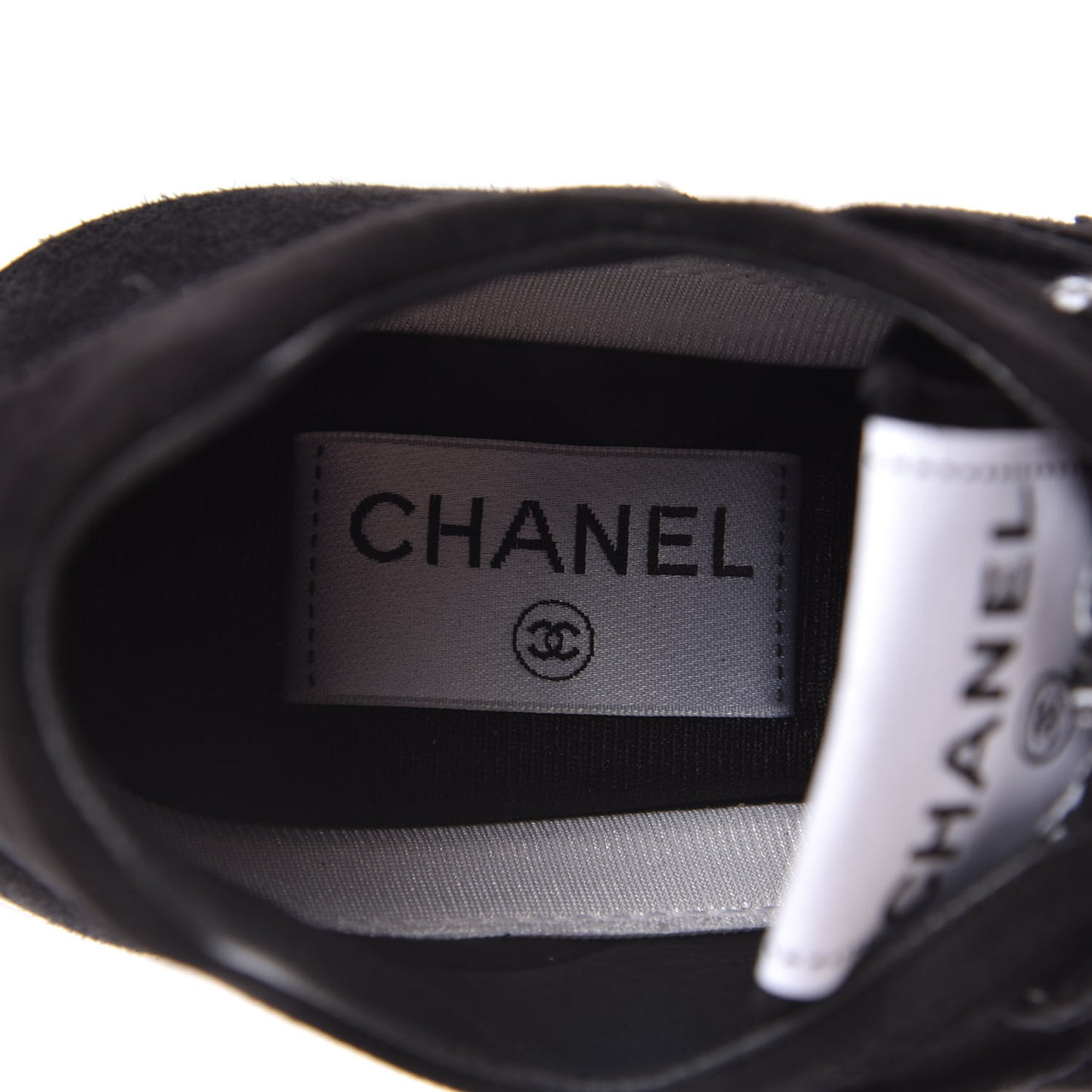 Suede Goatskin CC Sneakers 36.5 Black