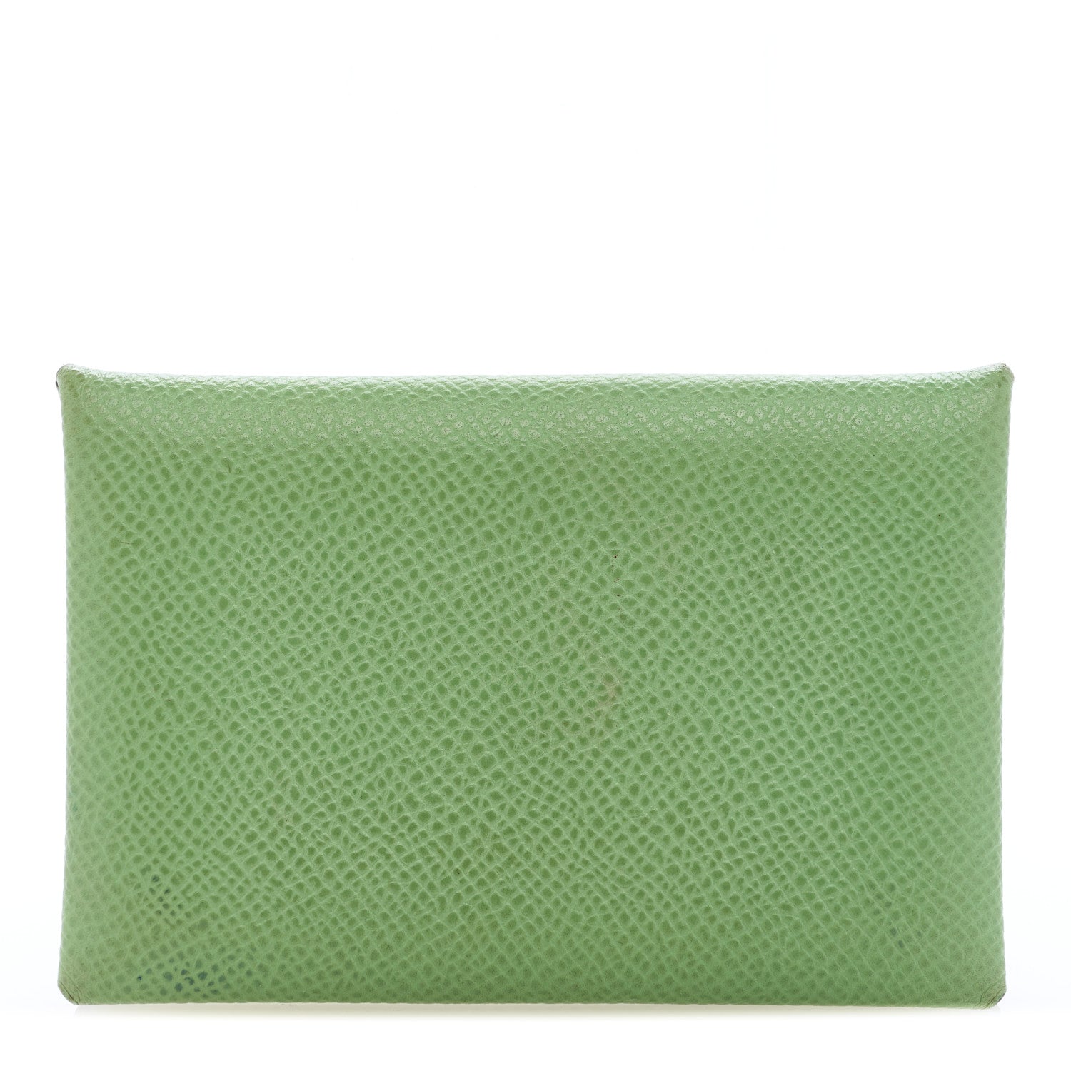 Hermes Epsom Calvi Card Case Vert Criquet 1 of 6