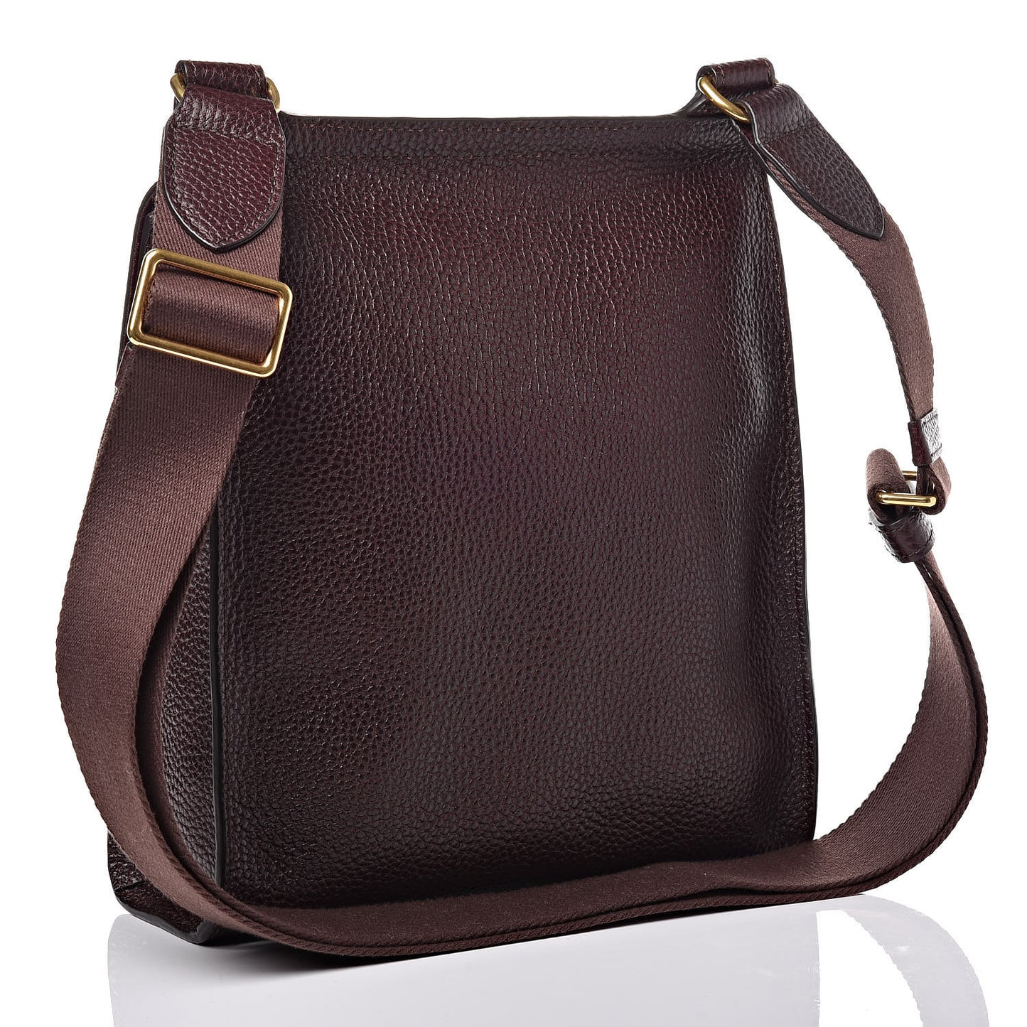 Natural Grain Calfskin New Antony Messenger Crossbody Oxblood