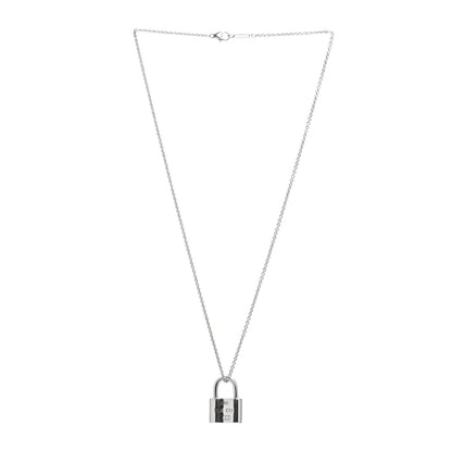 Tiffany Sterling Silver 1837 Lock Charm Pendant Necklace 3 of 4
