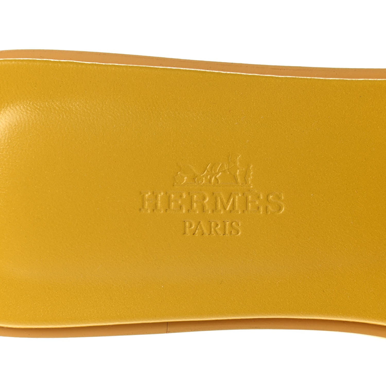 Hermes Epsom Oran Sandals 36 Jaune Sable 7 of 8