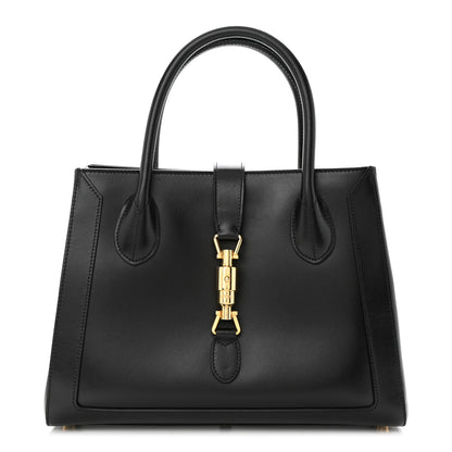 Gucci Boarded Plutone Calfskin Medium Jackie 1961 Tote Black 1 of 11