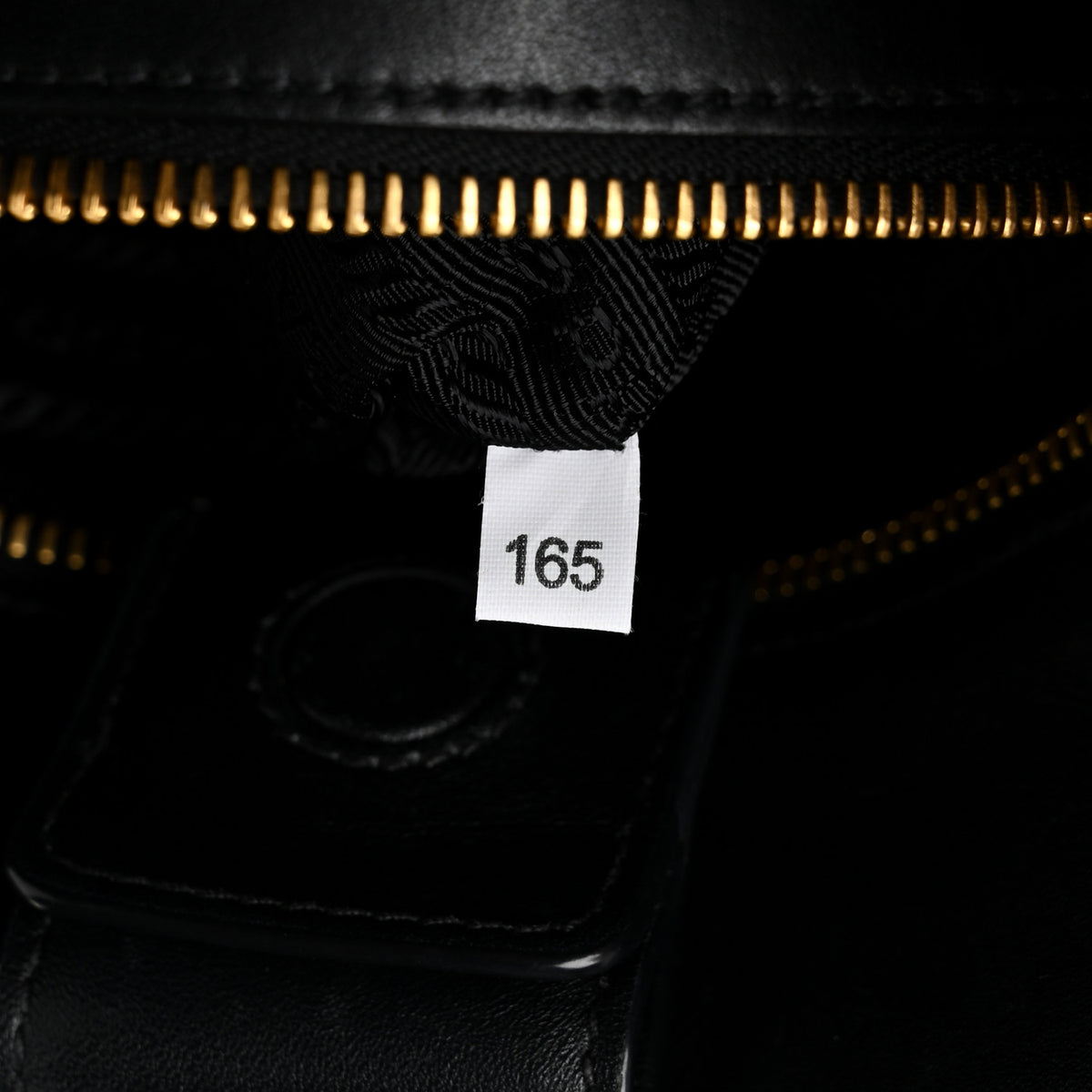 Saffiano Soft Calfskin Small Zippered Tote Black