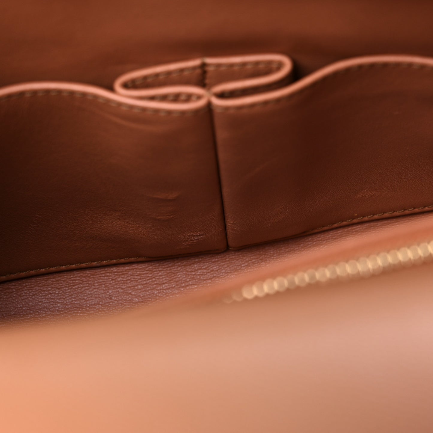 Caviar Quilted Small Coco Handle Flap Brown
