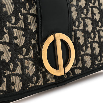 Christian Dior Monogram Flap Clutch Beige Black 11 of 13