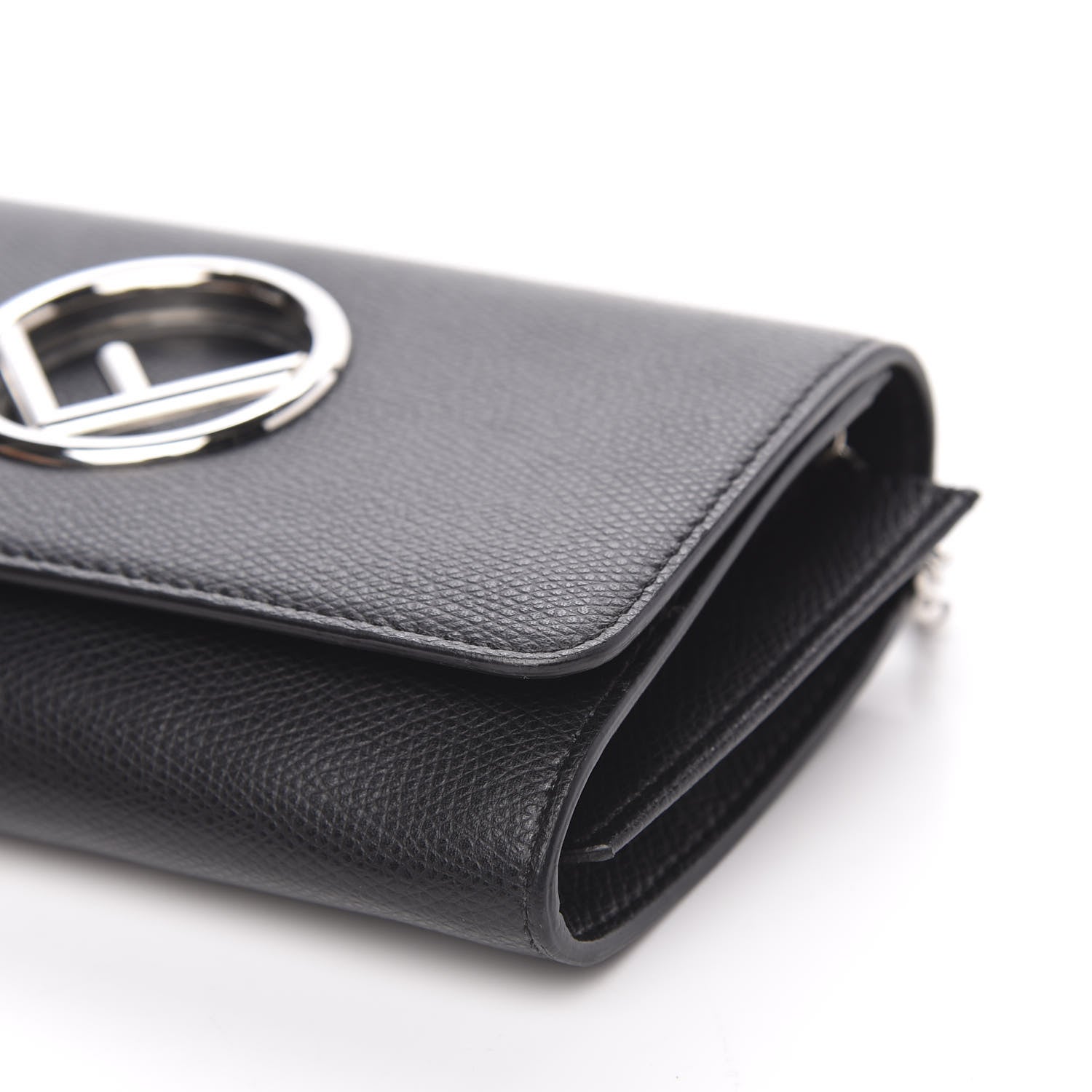 Fendi Vitello Cruise F is Fendi Wallet on Chain Black 9 of 11