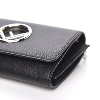 Fendi Vitello Cruise F is Fendi Wallet on Chain Black 9 of 11