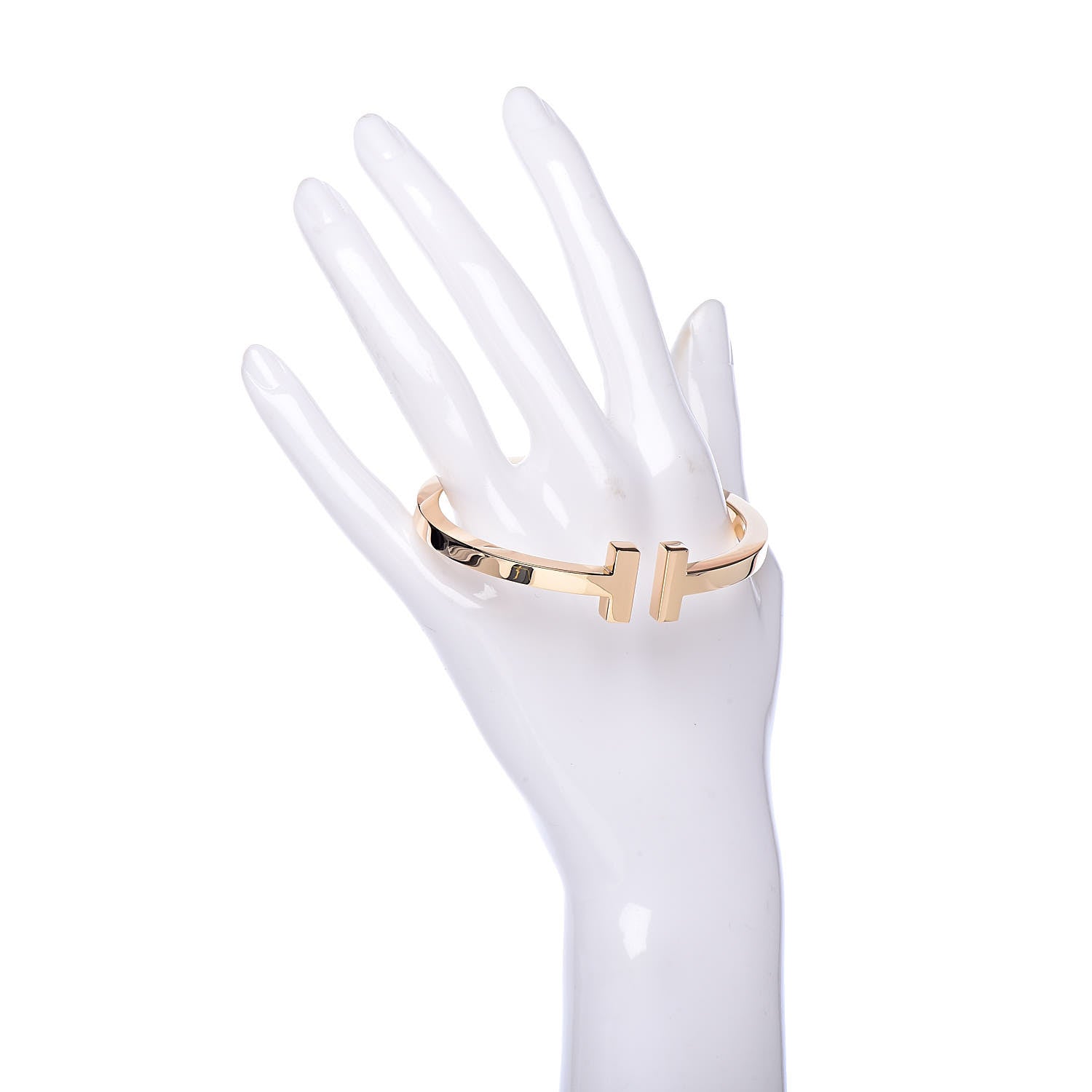 Tiffany 18K Yellow Gold T Square Bracelet 2 of 5