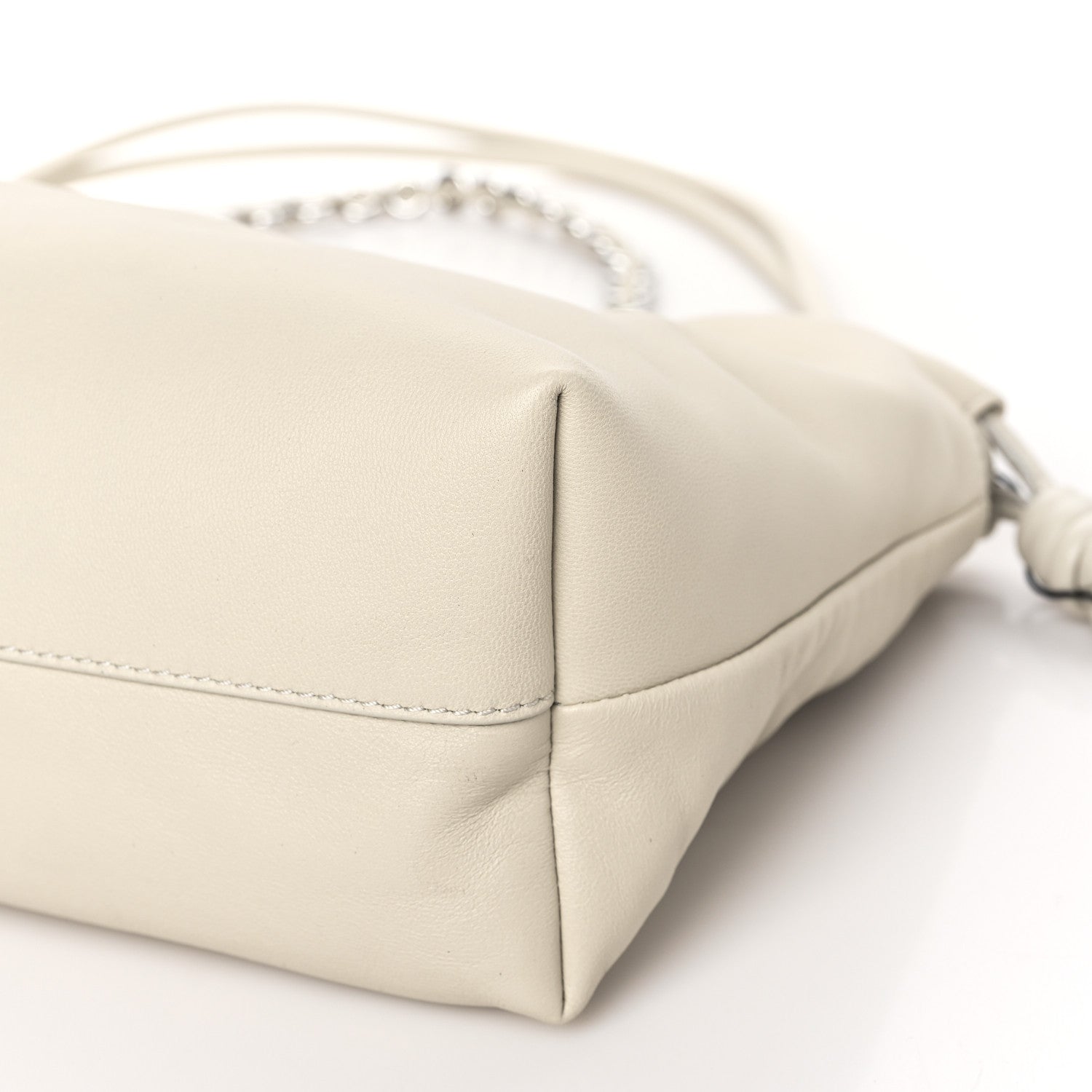 Loewe Mellow Nappa Medium Donut Chain Flamenco Knot Clutch Sea Salt 9 of 9