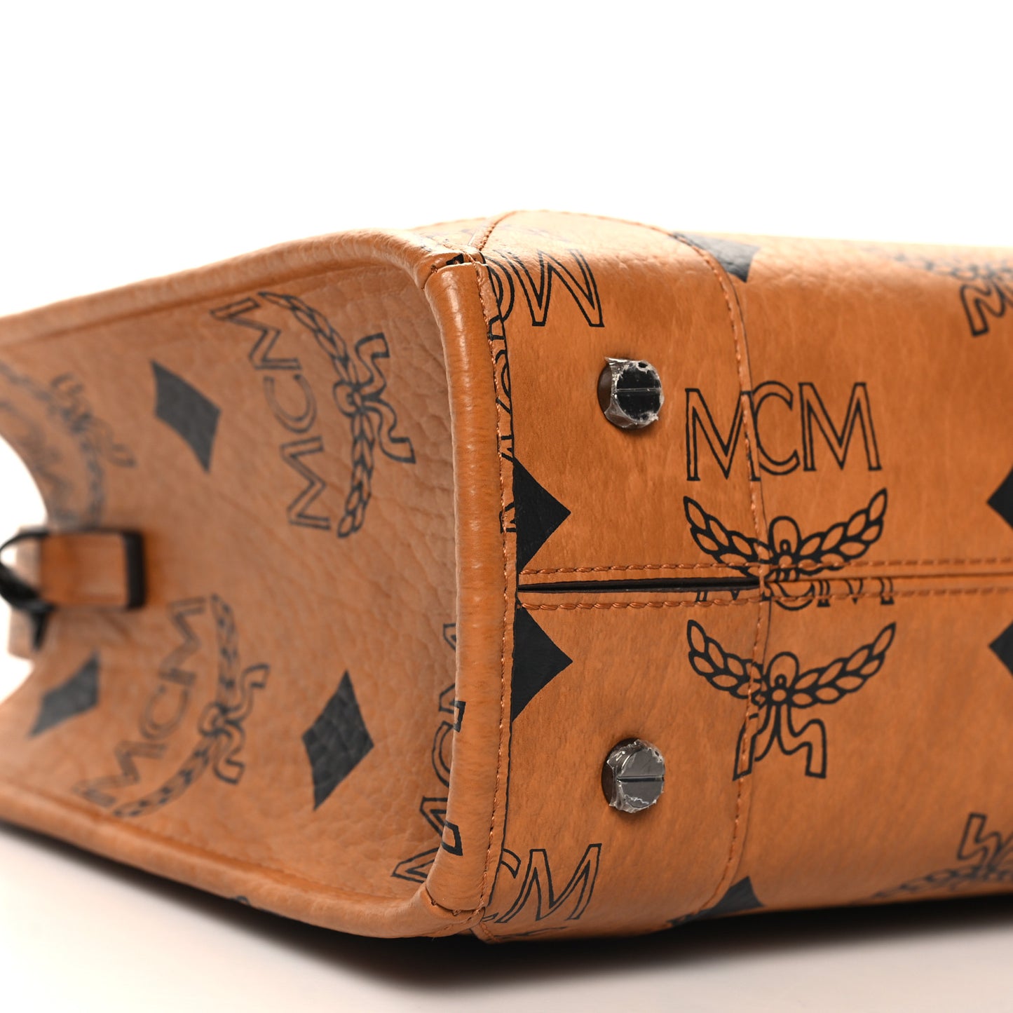 Maxi Visetos Small Munchen Tote Cognac