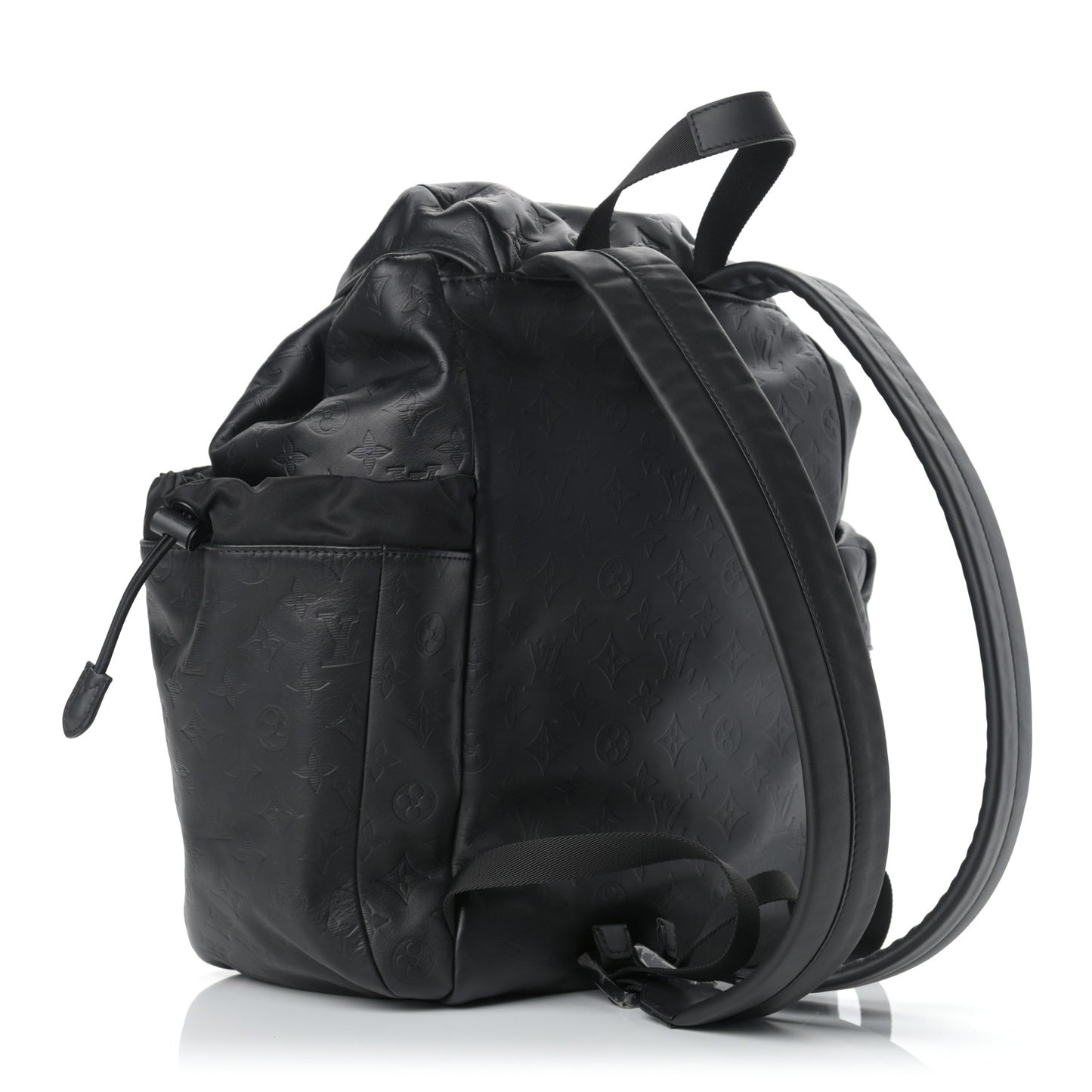 Calfskin Monogram Shadow Discovery Backpack Black