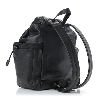 Louis Vuitton Calfskin Monogram Shadow Discovery Backpack Black 3 of 9