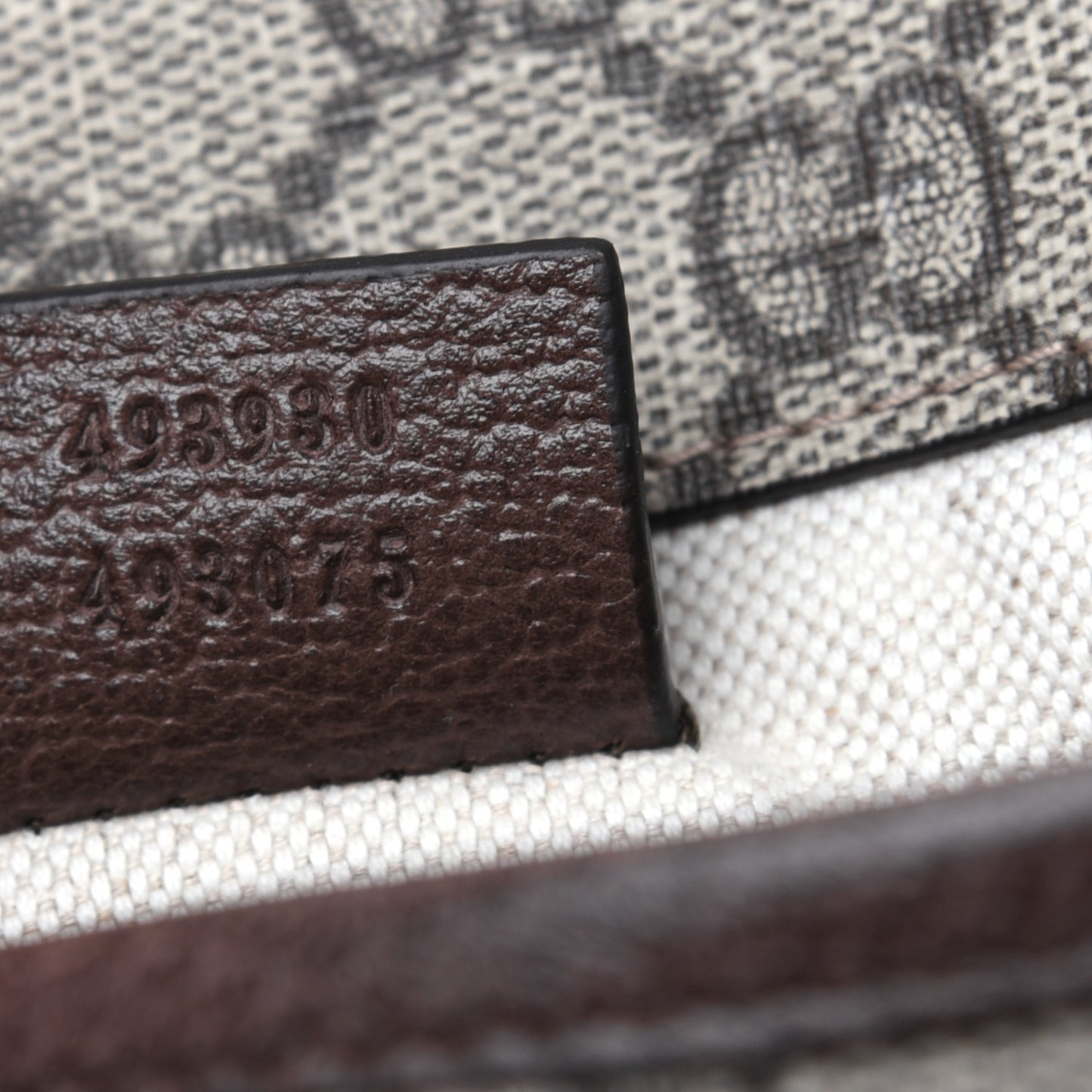 GG Supreme Monogram Neo Vintage Web Belt Bag Brown