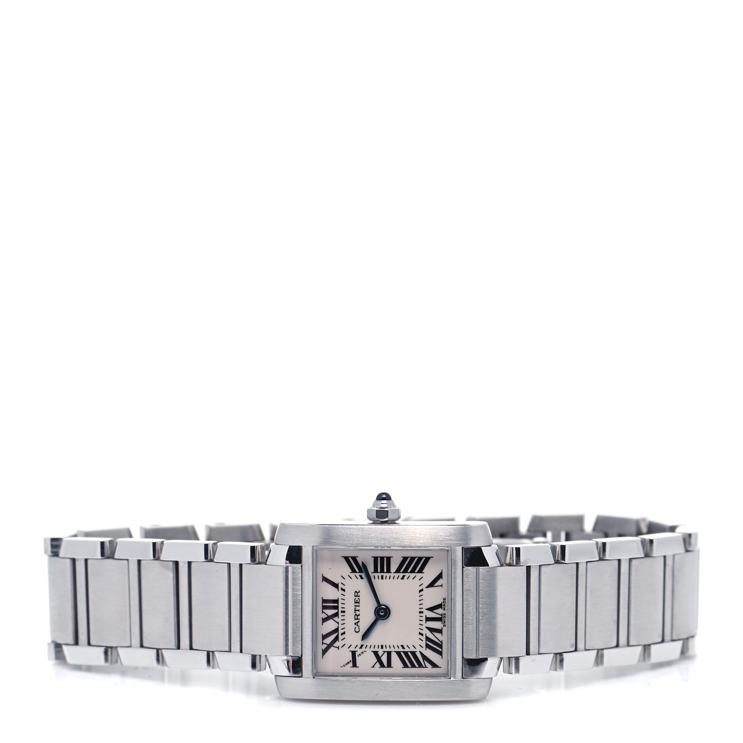 Stainless Steel 20mm Tank Francaise Quartz Watch