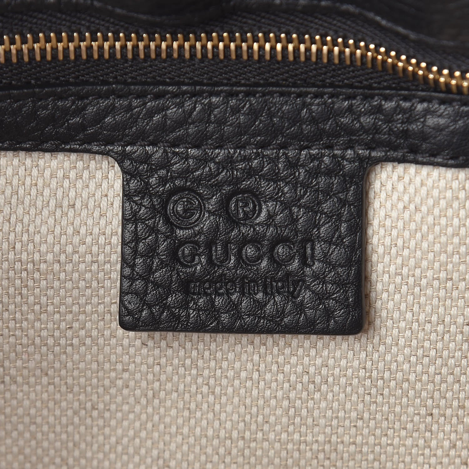 Gucci Pebbled Calfskin Medium Soho Flap Crossbody Black 6 of 10