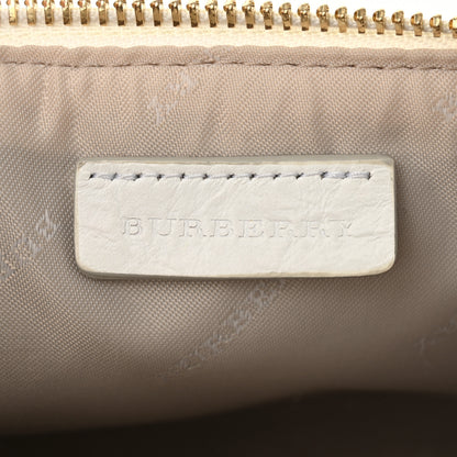 Burberry Haymarket Check Small Peyton Crossbody Clutch Bag White 6 of 10