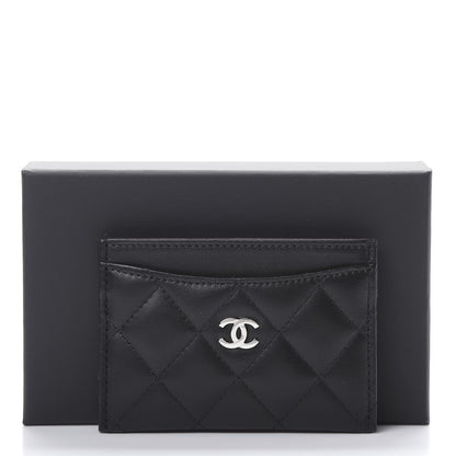 Chanel Lambskin Quilted Card Holder Black 9 of 9