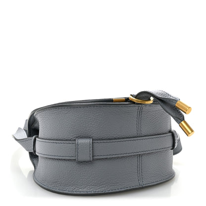 Chloe Calfskin Mini Marcie Round Crossbody Bag Storm Blue 3 of 8