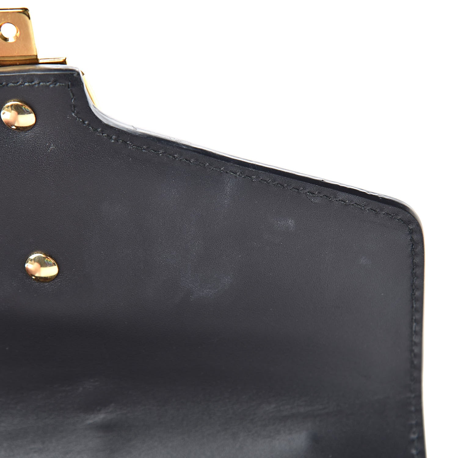 Gucci Calfskin Mini Sylvie Chain Shoulder Bag Black 11 of 18
