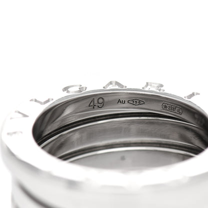 Bulgari 18K White Gold B.Zero1 Four-Band Ring 49 5 3 of 7