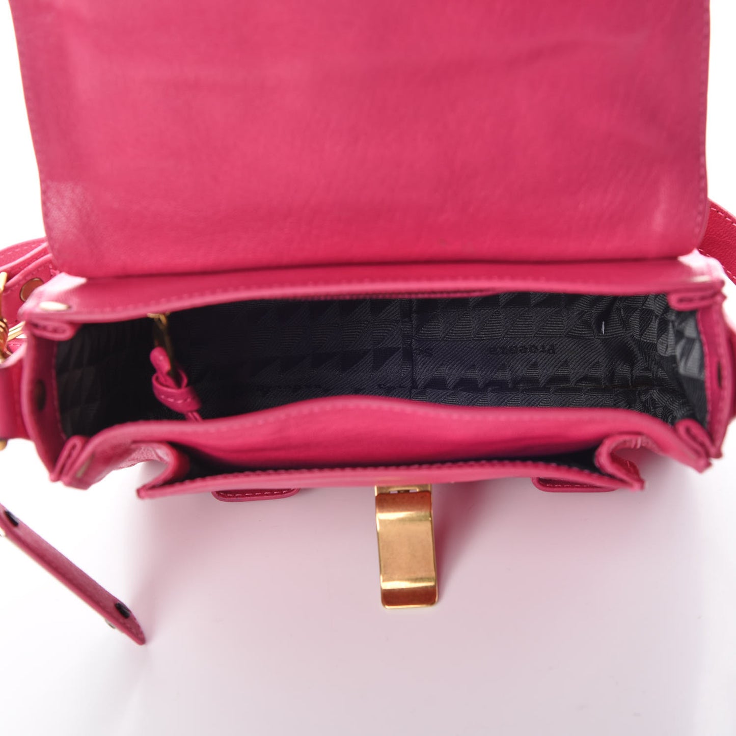Lambskin PS1 Mini Pouch Messenger Bag Raspberry