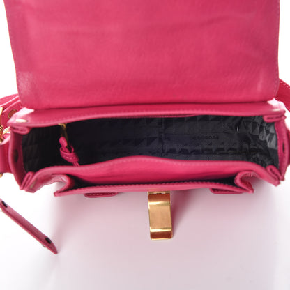 Proenza Schouler Lambskin PS1 Mini Pouch Messenger Bag Raspberry 8 of 12
