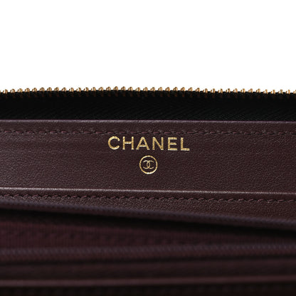 Chanel Caviar Quilted Large Gusset Zip Around Wallet Black 11 of 20