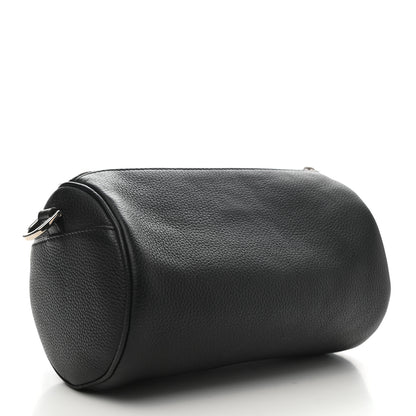 Christian Dior HOMME Grained Calfskin Mens Roller Pouch Black 3 of 6