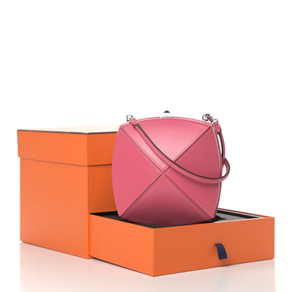 Hermes Veau Villandry Clou Medor Clutch Rose Azalee 5 of 5