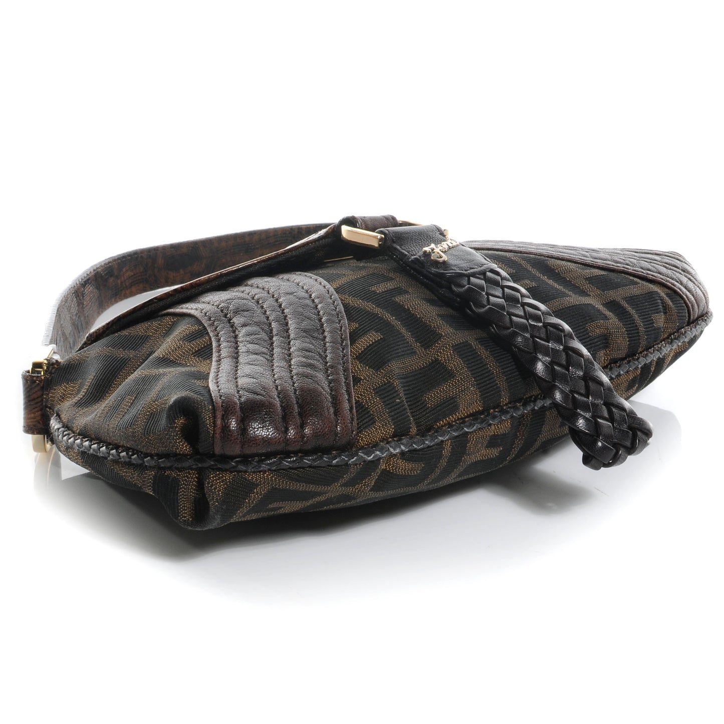 Zucca Nappa Nuvolata Vitello Tortuga Spy Pouch Bag Tobacco Moro