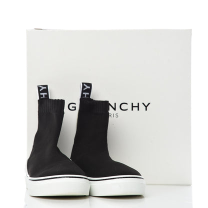 Givenchy Technical Canvas Knit Womens George V Sock Sneakers 37.5 Black 10 of 10