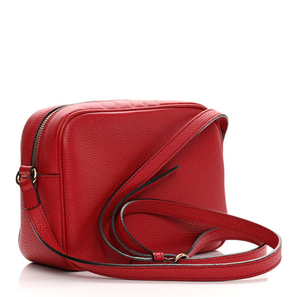 Gucci Pebbled Calfskin Small Soho Disco Bag Tabasco Red 3 of 13