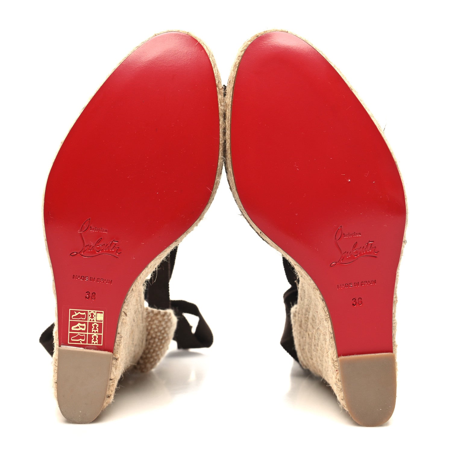 Christian Louboutin Pony Hair Tigresse 140 Espadrille Wedges 38 5 of 7