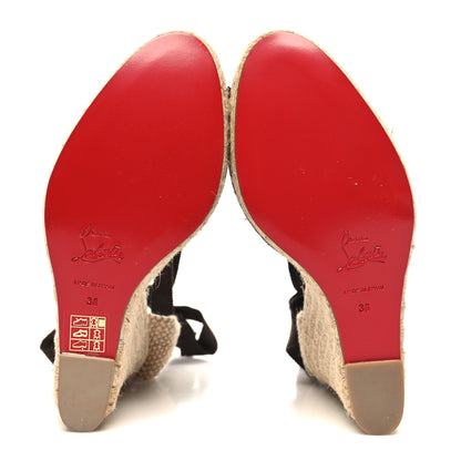 Christian Louboutin Pony Hair Tigresse 140 Espadrille Wedges 38 5 of 7