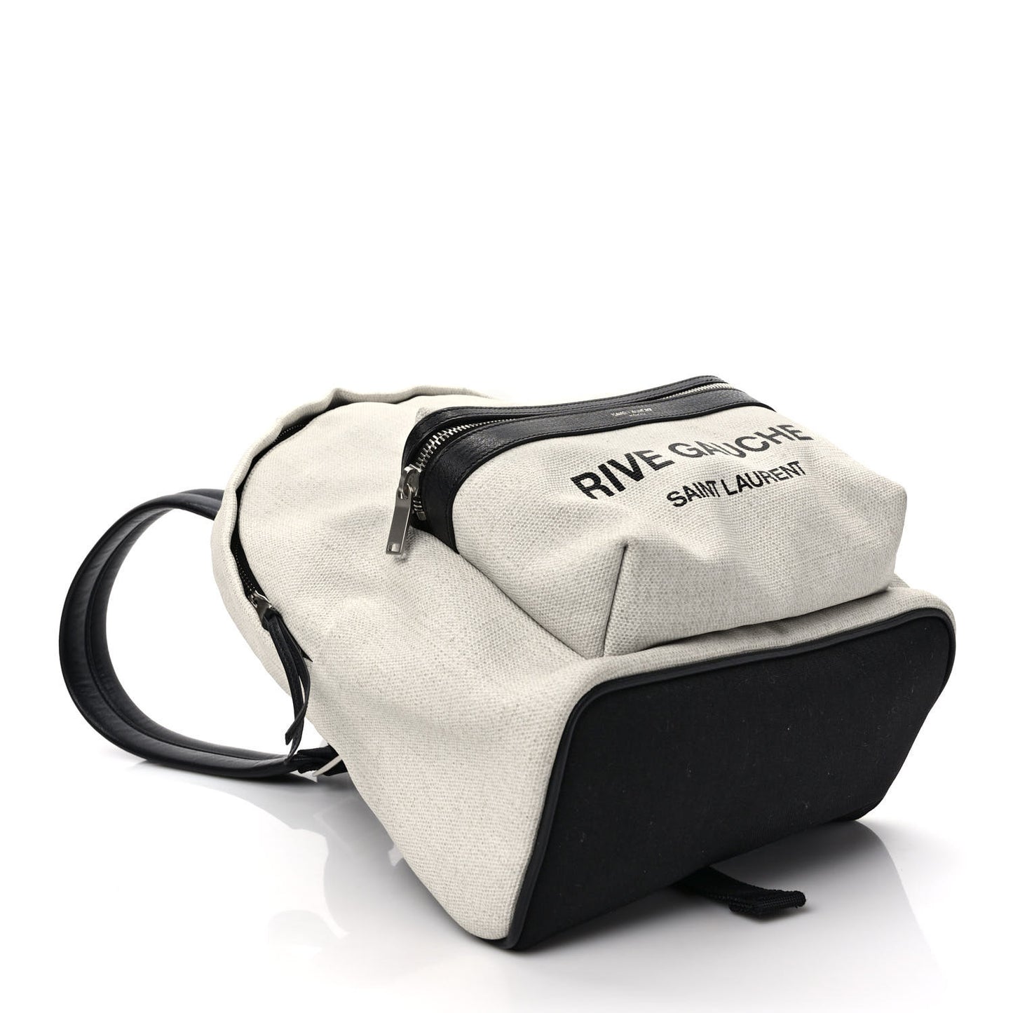 Canvas Rive Gauche City Backpack White Black