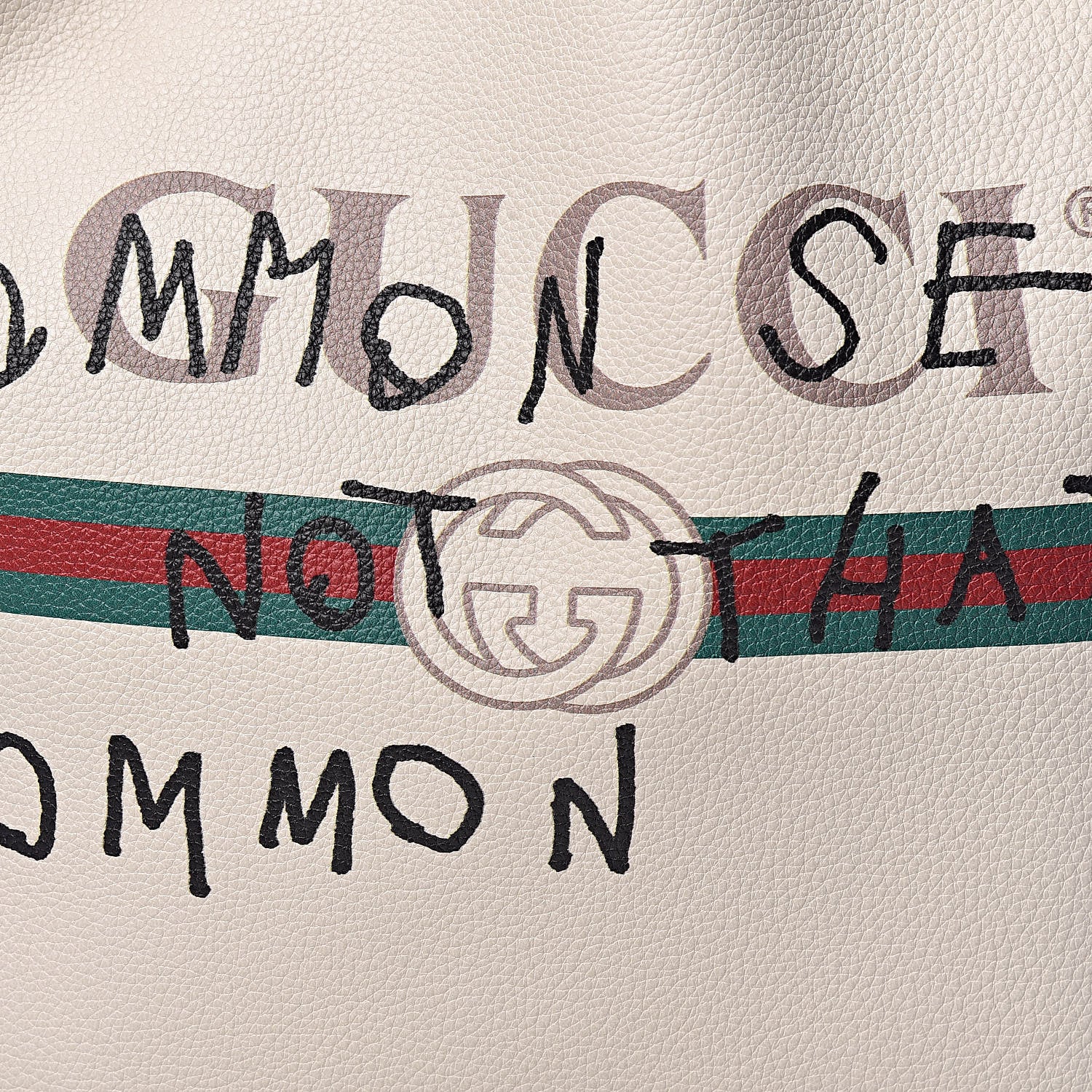 Gucci Calfskin Coco Capitan Logo Drawstring Backpack Mystic White 8 of 10
