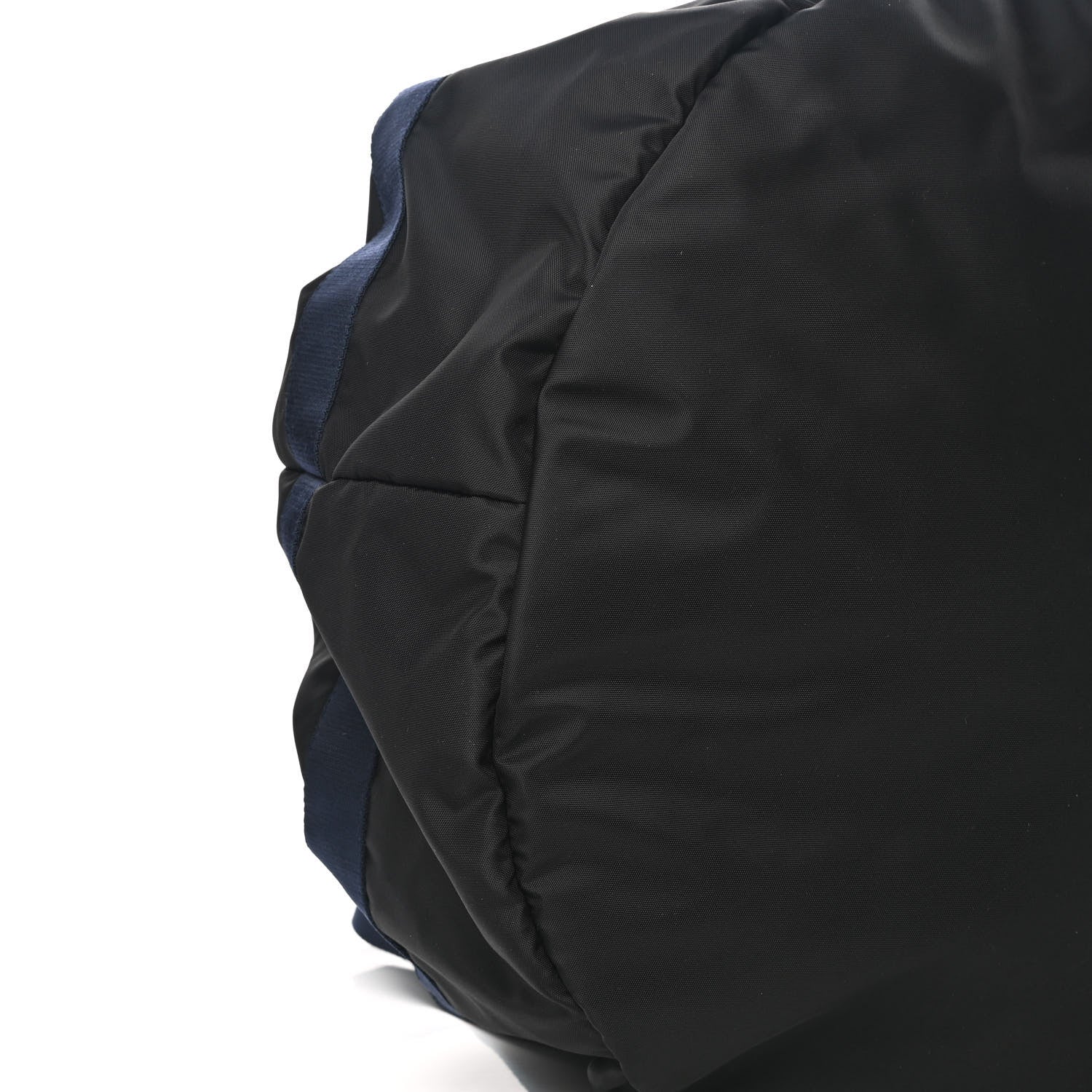 Balenciaga Textured Sport Nylon Logo Embroidered M Wheel Gym Bag Black Bleu Navy 7 of 9