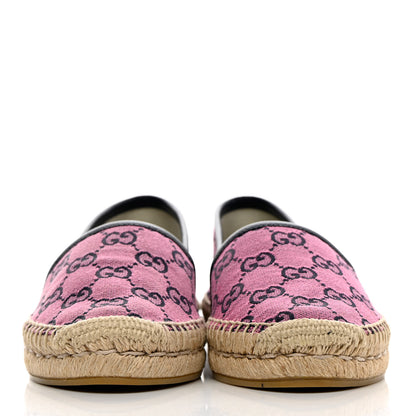 Gucci GG Monogram Multicolor Espadrilles 36.5 Pink Blue 2 of 11
