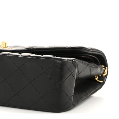 Chanel Lambskin Quilted Small Double Flap Black 10 of 12