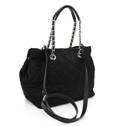 Prada Nylon Tessuto Impuntu Quilted Tote Black 3 of 10