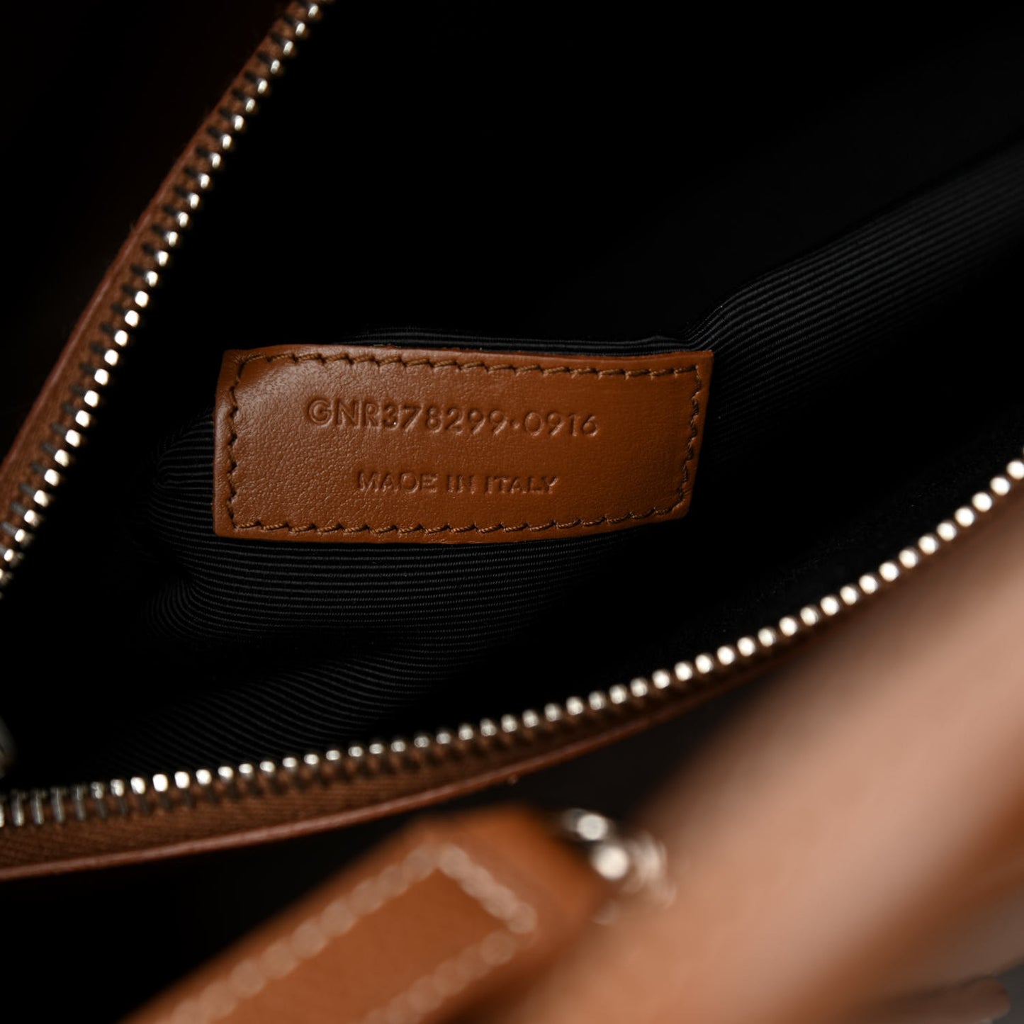 Grained Calfskin Topstitch Small Sac De Jour Cognac